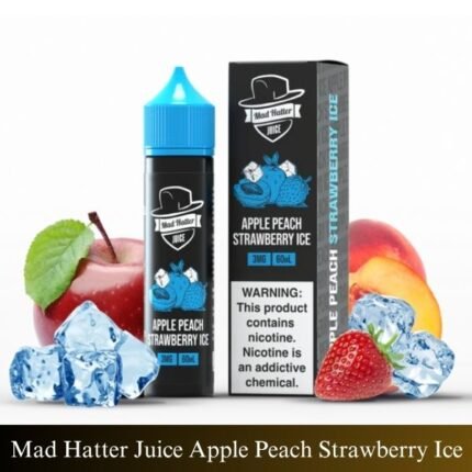 Mad Hatter Juice Apple Peach Strawberry Ice